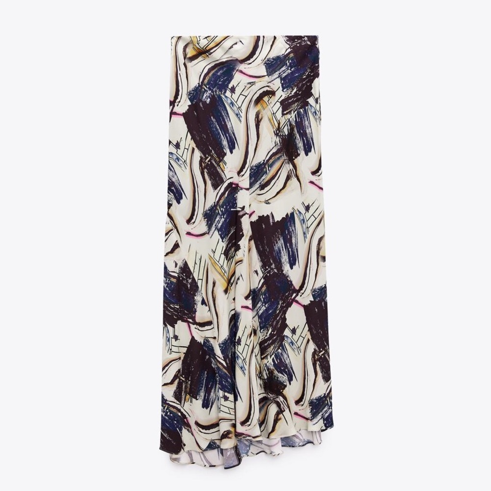 Long Printed Skirt
